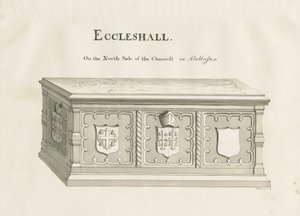 Eccleshall - Túmulo do Bispo Sampson: caneta e desenho de lavagem, nd [19 cêntimos] (desenho) de John Robert Fernyhough