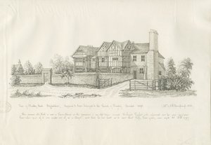Kingswinford - Bradley Hall: desenho a caneta e tinta