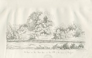Stafford - River Sow: caneta e desenho a tinta de John Robert Fernyhough