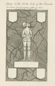 Pedra - Figura de latão [Sir James Lee]: caneta e desenho de lavagem, nd [19 cêntimos] (desenho) de John Robert Fernyhough