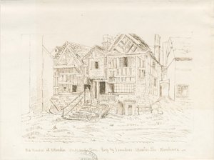 Uttoxeter Town - Ale Warehouse: desenho a pena e tinta, sd [ Meados do séc. XIX] de John Robert Fernyhough