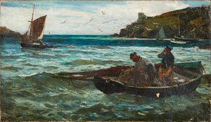 Pescadores (óleo sobre tela)