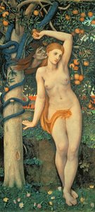 Eva tentada, c.1877 (têmpera sobre painel)