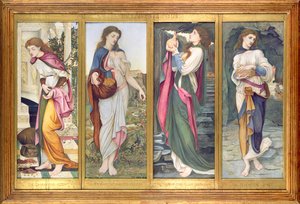 The Labors of Psyche, 1873 (tempera no painel)