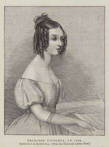 Princesa Victoria, em 1834 de John Rogers Herbert