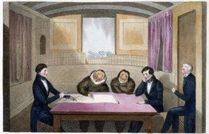 O Eskimos Ikmalik e Alelagliu - Desenho do Capitão Ross de John Ross