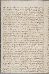 Uma carta de John Row, um estudante de St. Andrews, para seu tio, 1691 de John Row