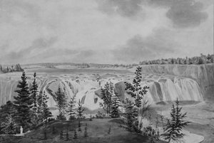 Cohoes Falls no rio Mohawk, Nova York, .