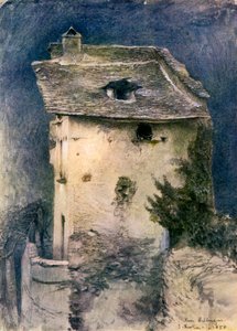 Uma cabana em ruínas, do século XIX. de John Ruskin