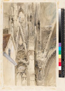 Entrada para o transepto sul da Catedral de Rouen, 1854 de John Ruskin