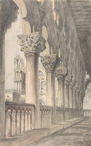 Loggia do Palácio Ducal, Veneza, 1849-50. de John Ruskin