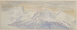Alpes cobertos de neve de John Ruskin