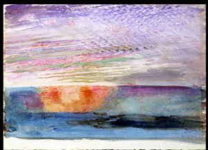 Pôr do sol em Herne Hill através da fumaça de Londres, 1876 de John Ruskin
