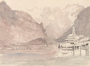 Paisagem de montanha suíça de John Ruskin