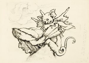A Cabeça de um Miser: Desenho ampliado da Lützelburger