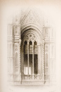 Rendilhado do Campanário de Giotto, Florença, de "As Sete Lâmpadas da Arquitetura", de John Ruskin, gravado por James Charles Armytage (c.1820-97) publicado em 1894 (gravura)