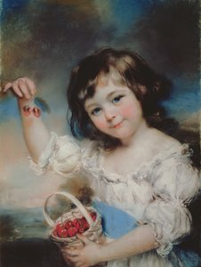 Menina com cerejas