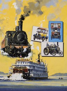 O Viajante do Tempo (guache sobre papel) de John S. Smith