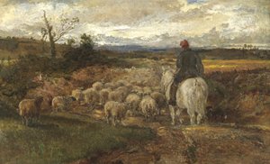 A Sussex Lane, 1872 (óleo sobre papel colocado sobre linho)