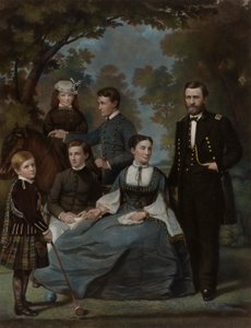 O General Grant e a sua família de John Sartain