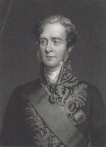 Retrato de George Villiers, 4º Conde de Clarendon 1800-1870.