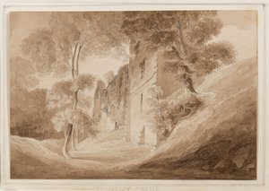 Helmsley Castle, Yorkshire, 25-27 de outubro de 1824 (lápis, pincel e tinta sépia sobre papel)