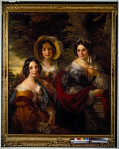 Retrato de Frances, Charlotte e Catherine Voules (tela)