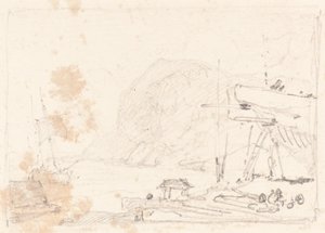 Uma doca seca de John Sell Cotman