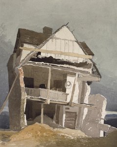 Uma casa arruinada, do século XIX de John Sell Cotman