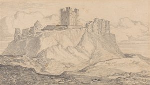 Castelo de Bamborough, Northumberland de John Sell Cotman