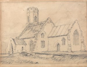 Igreja de Brampton, Norfolk, do sudeste do país de John Sell Cotman