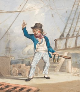 Caricatura de um Marinheiro (Um de um Conjunto de Três) de John Sell Cotman