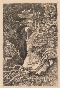 Ponte do Diabo, Cardiganshire de John Sell Cotman
