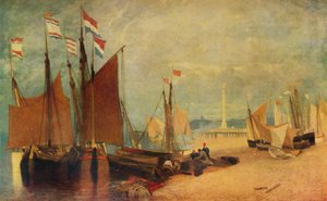 Barcos holandeses de Yarmouth, prêmios durante a guerra, c1823 1934 de John Sell Cotman