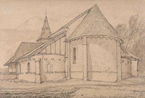 East End of the Abbey Church of St. Paul at Rouen, Normandy de John Sell Cotman