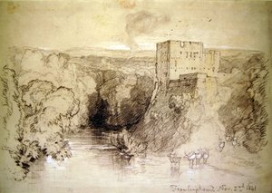 Framlingham: o Castelo e o Rio de John Sell Cotman