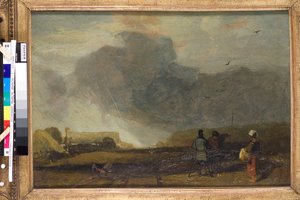 Paisagem da Normandia (óleo sobre tela) de John Sell Cotman