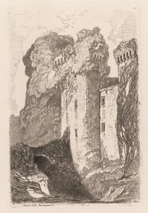 Liber Studiorium: Castelo Ragland, Monmouhshire, 1838. de John Sell Cotman