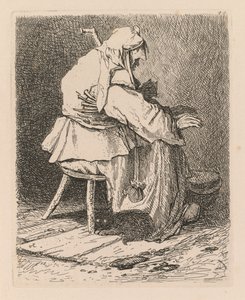 Liber Studiorum: Placa 44, Esboço após Rembrandt de John Sell Cotman
