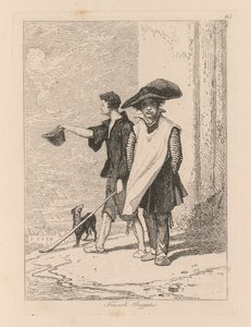 Liber Studiorum: Placa 45, Mendigos Franceses de John Sell Cotman