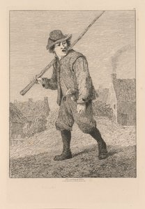 Estudos estão Placa livre 46 esboços após Teniers de 1838. de John Sell Cotman