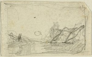 Luar sobre paisagem de John Sell Cotman