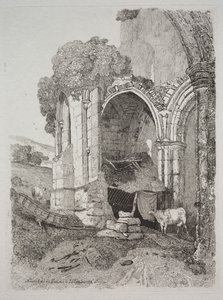 Abadia de Rievaulx, Yorkshire, 1810. de John Sell Cotman