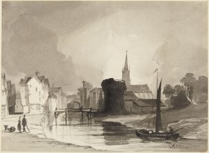 Cena fluvial de John Sell Cotman