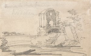 Templo arruinado depois de Richard Wilson de John Sell Cotman