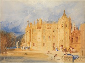 A casa abacial, abadia de Saint-Ouen, Ruão de John Sell Cotman