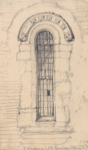 Janela do lado norte da igreja de Burnham Ulph, Norfolk de John Sell Cotman