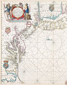 Uma carta das costas marítimas de Nova Inglaterra, Nova Jérsia, Virgínia, Maryland e Carolina, do Cabo Cod ao Cabo Hatteras