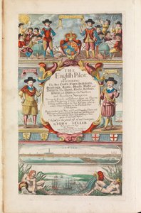 O piloto inglês o primeiro livro: descrevendo a navegação do norte, c.1671 (papel)