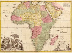 África, da Geografia Moderna, c.1725